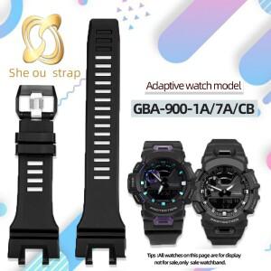 카시오 G-SHOCK GBA-900-1A/7A/CB WatchBband 방수 벨트 용 실리콘 시계 스트랩 블랙 레드 화이트 남성용