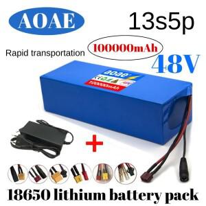 48V 100ah 13s5p 리튬 배터리 팩 48v 100000mAh 250W-2000W Citycoco 전동 스쿠터 내장형 50A BMS