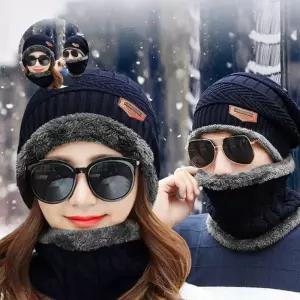 남녀공용 낚시 캠핑 기모 비니 세트 넥워머 스키