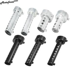 모토포르티 1/2개 스테인리스 스틸 범용 35mm 42mm 60mm 외경 바이크 오토바이 배기 파이프 배플 머플러