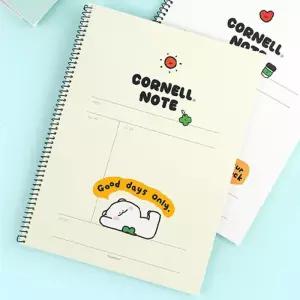 쫑긋곰 캐릭터 코넬식 학습 필기 노트 (2개)