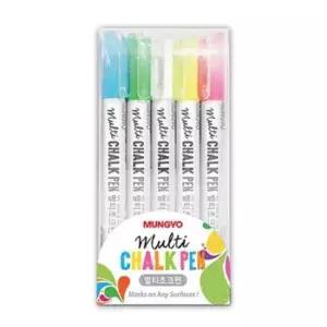 초등학교 멀티 초크 펜 색상세트 5색 블랙보드 유리용 필기구