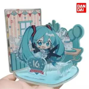 미쿠피규어 하츠네 미쿠 2 애니메이션 기기 16주년 아크릴 미니 Q 버전 캐릭터 스탠드