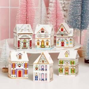 홀리데이 빌리지 스파이스 하우스 세트 미니 소형 크리스마스 진저브레드 항아리 축제 장식 주방 조리대 캔