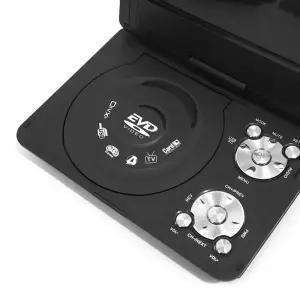 DVD플레이어 78인치 미니 DVD CD EVD 디스크 플레이어 휴대용 여행용 270 ° 회전식 화면 고화질 데스크탑