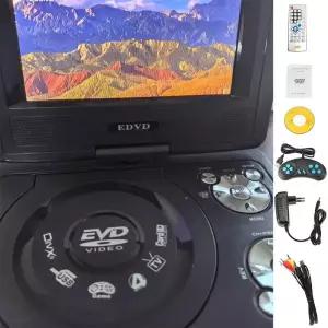 DVD플레이어 휴대용 78인치 DVD 플레이어 169 와이드스크린 270 ° 회전식 LCD 화면 CD AV 출력 게임 MP3