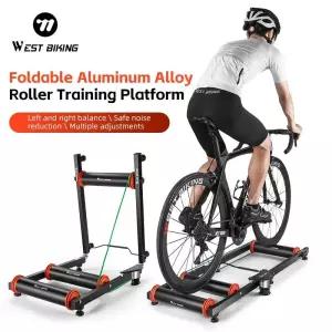 자전거로라 롤러 웨스트 바이킹 자전거 트레이너 접이식 실내 운동 훈련 스탠드 사이클링 사무실