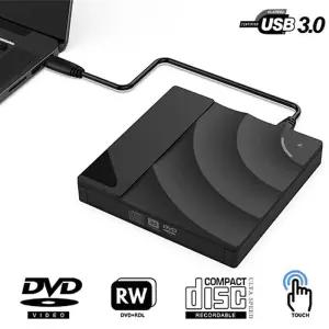 DVD플레이어 휴대용 고속 USB 30 CD DVD-RW 드 외부 슬림 디스크 리더 데스크탑 PC 노트북 태블릿 프로모션