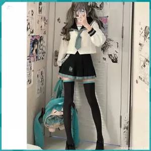 미쿠피규어 하츠네 미쿠 애니메이션 캐릭터 2 무릎 양말 팬티 스타킹 개성 휴일 파티 코스프레