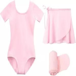 여자 용 스텔 발레 레오타드 스커트와 타이츠(/작은 /큰 )를 위한 댄스 드레스 의상 콤보