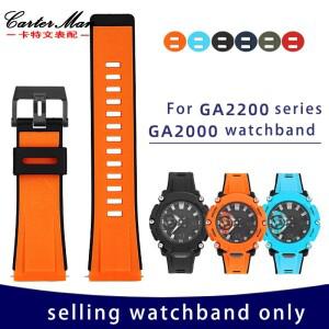 카시오 G-SHOCK 스트랩용 실리콘 손목 밴드 GA2000 송진 시계 남성용 액세서리 24mm