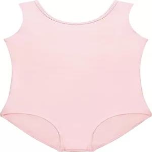 소녀용 스텔 레오타즈 민소매 스쿱 넥 댄스 발레 탱크 레오타드 체조복