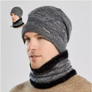 넥워머 비니 조이로드 브라운 그레이 모자세트 스키