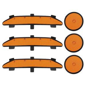 하드햇 패딩 및 스웨트밴드, 하드햇 쿨링 라이너 액세서리, 서스펜션 교체용 스웨트밴드, 안전 헬멧용 세척 가능한 인서트(오렌지, 6팩)