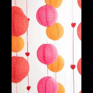 호환  20cm 30cm 원형 종이 등불 다채로운 종이 등불 가정 결혼식 생일 춘절 새해 장식용