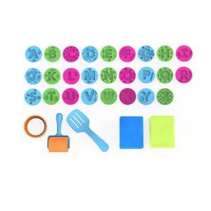 A-Z 알파벳 샌드쿠키 유아주방놀이 세트 완구 교구 아동용 찍기틀 운동