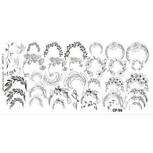 스테인레스 스틸 스탬핑 플레이트 템플릿 선형 고양이 새끼 꽃 Biotanic 얼굴 할로윈 유령 추상 드로잉 CP8