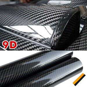 9D 카본 파이버 자동차 접착 비닐 자체 블랙 필름 랩 광택 긁힘 스티커 장식 방지 액세서리용