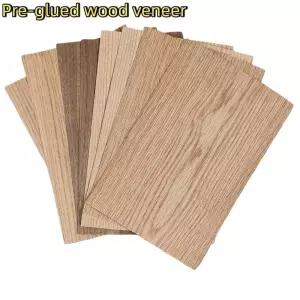 원목합판 나무 목재 합판 07mm 두께 블랙 월넛 레드 오크 화이트 프리글루드 우드 베니어 시트 가구용 상자