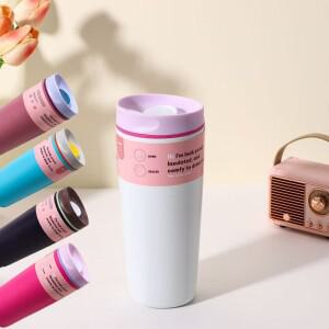 20온스 트라이탄 소재 스테인리스 스틸 보온 머그 휴대용 커피 새지 않는 뚜껑으로  또는 차갑게 유지 BPA