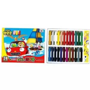 손에묻지않는크레용 (지구화학) (12개입) 지구화학 24색 뽀로로