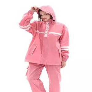 비옷 바람막이 상하세트 레인코트 재킷 야외용 여성 방수