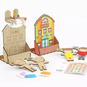 핸드폰거치대 인형2세트 걱정인형 만들기 농장