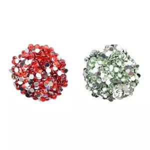 의상소품 단추장식 크리스마스큐빅 400p 2개 악세사리 리폼 아트재료
