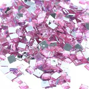 미니어처 꾸미기 연핑크 사각큐빅 200p 2개 핸드폰그립 아트재료 데코