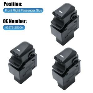 935802S000 현대 호환 IX35 2012-2017 Tucson IX 2010 용 앞 우측 단일 파워 윈도우 스위치