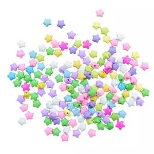 DIY 팔찌 공예재료 파스텔톤 별비즈 50p 리폼 학교 아트교구 꾸미기 톡