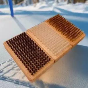 스노우보드 왁싱 말털 스노보드 브러쉬 스키 구리 솔