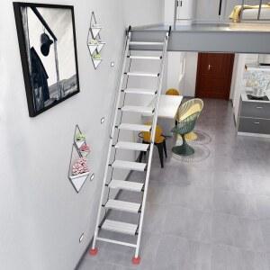 철제 복층사다리 다락방 안전바 손잡이 실내 천장 옥탑 접이식