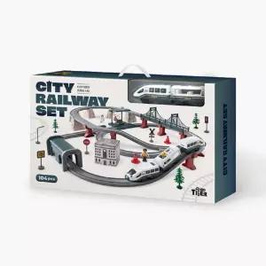 상상플레이 어린이 선물 멋진 교량 도시 풍경 감상 힘차게 달리는 전동기차 스테이션 장난감 학습교재