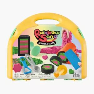 상상플레이 어린이 선물 다양한 도구로 창작하며 놀라운 무지개 모래놀이 경험 장난감 학습교재
