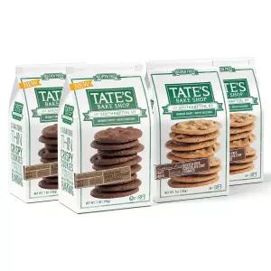 테이트 베이크 샵 텐 프리 쿠키 버라이어티 팩 더블 초콜릿 칩 및 4-7온스 봉지