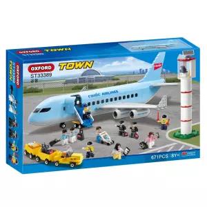 OXFORD 어린이 선물 관제탑과 캐리어 수송차 국제공항 비행기 탑승 놀이 장난감 블럭 학습교재
