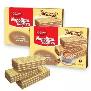 나폴리타노 모카 웨이퍼 - 스틱에 풍부한 크림 필링이 더해져 즐거운 간식 집에서든 이동 중이든 언제든지