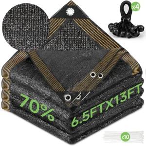 포토미슈 70 그늘막 6.5피트 x 13피트 안티에이징 선 메쉬 자외선 차단망 식물 커버용 선블록 가든 타프