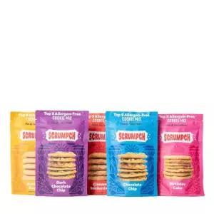 스크럼프치 쿠키 믹스 풀 컬렉션 버라이어티 팩(초콜릿 칩 다크 생일 케이크 시나몬 스니커두들 버터 슈가)