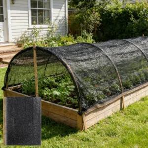 정원용 55 그늘막 천 식물용 HDPE 컷테이블 선 온실 채소용 메시 가든 파티오 양육 침대용 열 보호 블랙