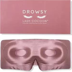 내추럴 속눈썹과 익스텐션을 위한 슬로우니 보호 실크 슬립 마스크 딥 컵 무압 완전 정전 풀 랩어라운드