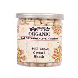 블레스풀 힐링 우유 크림 커버 비스킷 300그램 밀폐 용기