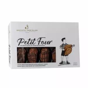 비스코티 송가리 - 크리미 헤이즐넛 300g(10.58온스)을 채운 쿠키 쁘띠 4개(Pti-Four)