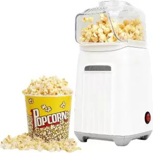 가노베아 핫 에어 팝콘 메이커 - 오일 프리 2-4분 팝퍼 톡톡 터지는 옥수수 알갱이를 담을 수 있는 계량컵