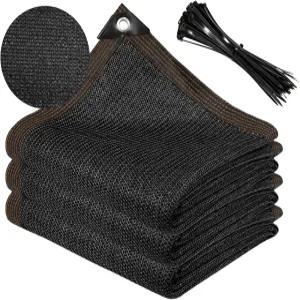 정원용 그늘막 천 10x13피트 70 선블록 메쉬 방수포 및 그로밋이 있는 야외 햇빛 커버 온실 개집 잔디밭