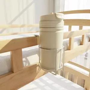 침대용 컵 홀더 직경 3.3인치 나무 기숙사 방 이층 금속 토들 옆 헤드베드 자동차 사무실 책상 칸막이용