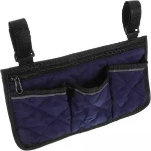 GALPADA 휠체어 사이드 오거나이저 전동 팔걸이 액세서리용 멀티 포켓 수납 가방으로 일상적으로 사용할 수