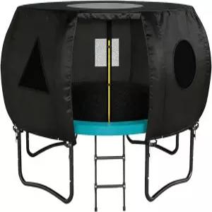 10피트 야외 트램펄린 텐트 8개의 호 모양 기둥이 있는 원형 적합합니다 선루프 자외선 차단 및 찢어짐