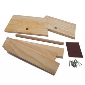 미완성 슬랫 스툴 조립 미완료